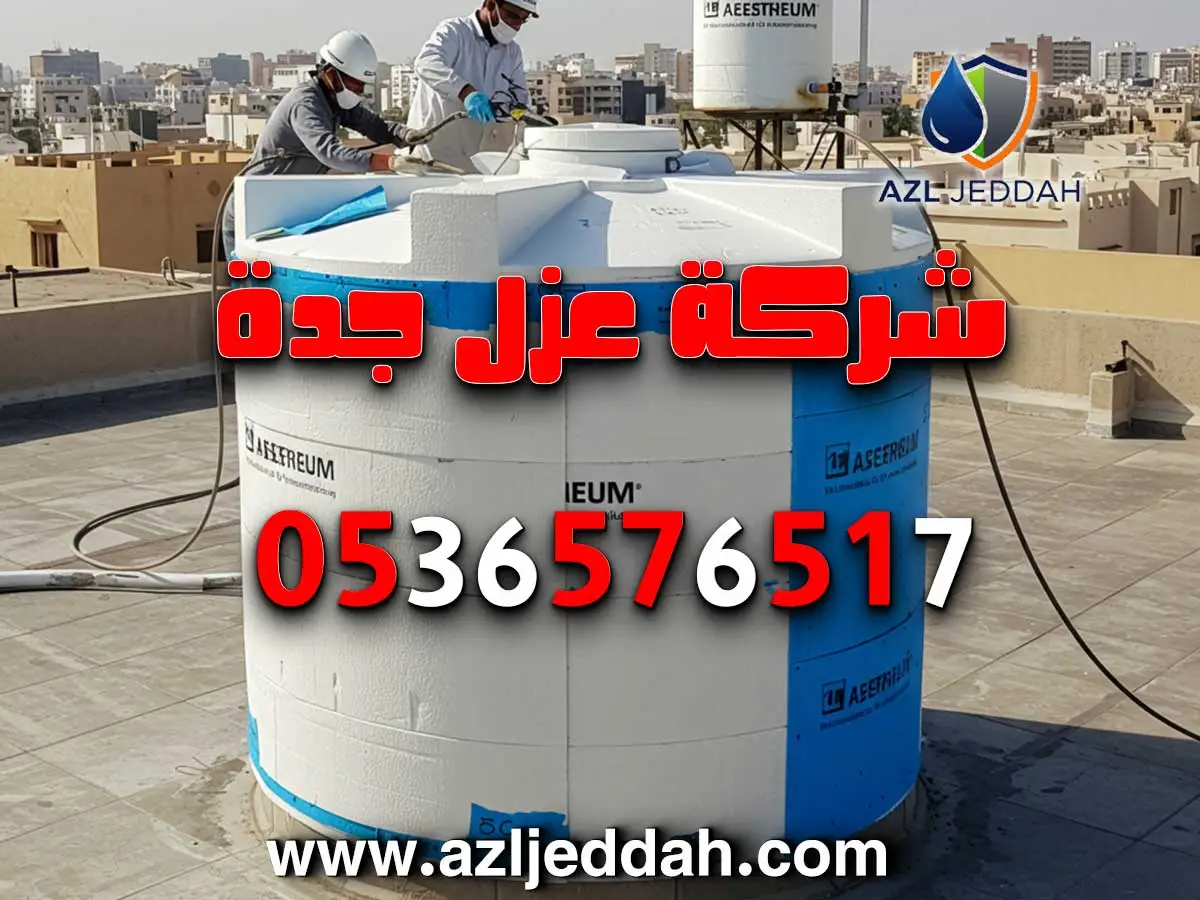 عزل خزانات المياه العلوية والأرضية في جدة